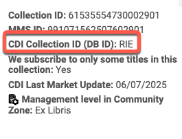 Central Discovery Index DB ID image